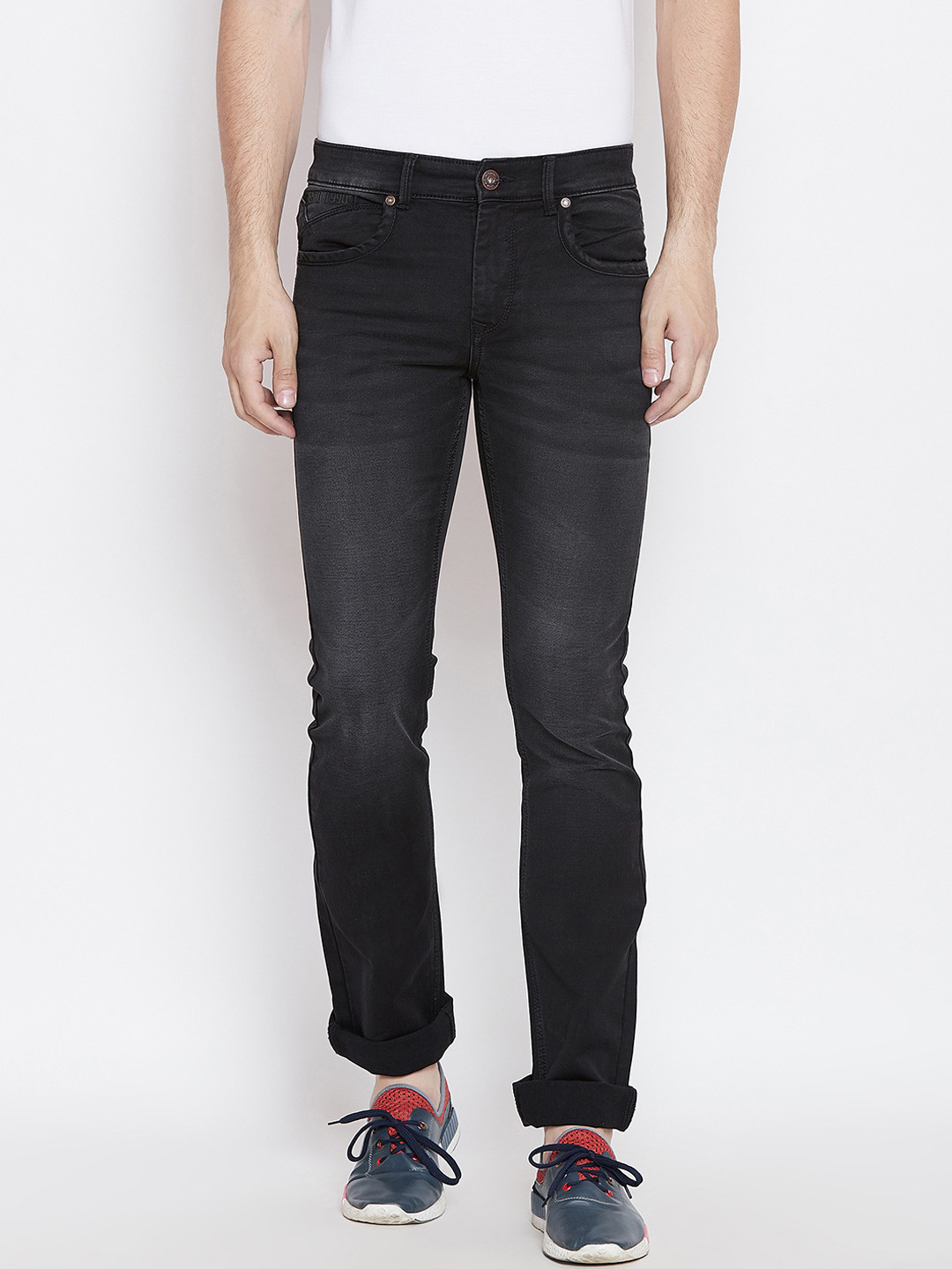 Buy Duke Cotton Slim Fit Mid Rise Clean Look Jeans Jeans for Men