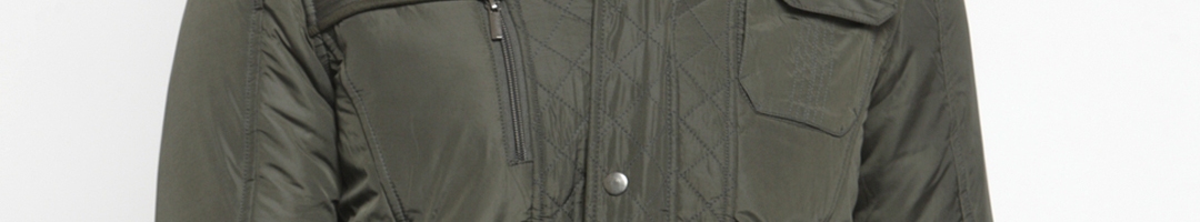 Buy BUKKUM Men Olive Green Solid Bomber - Jackets for Men 10253857 | Myntra