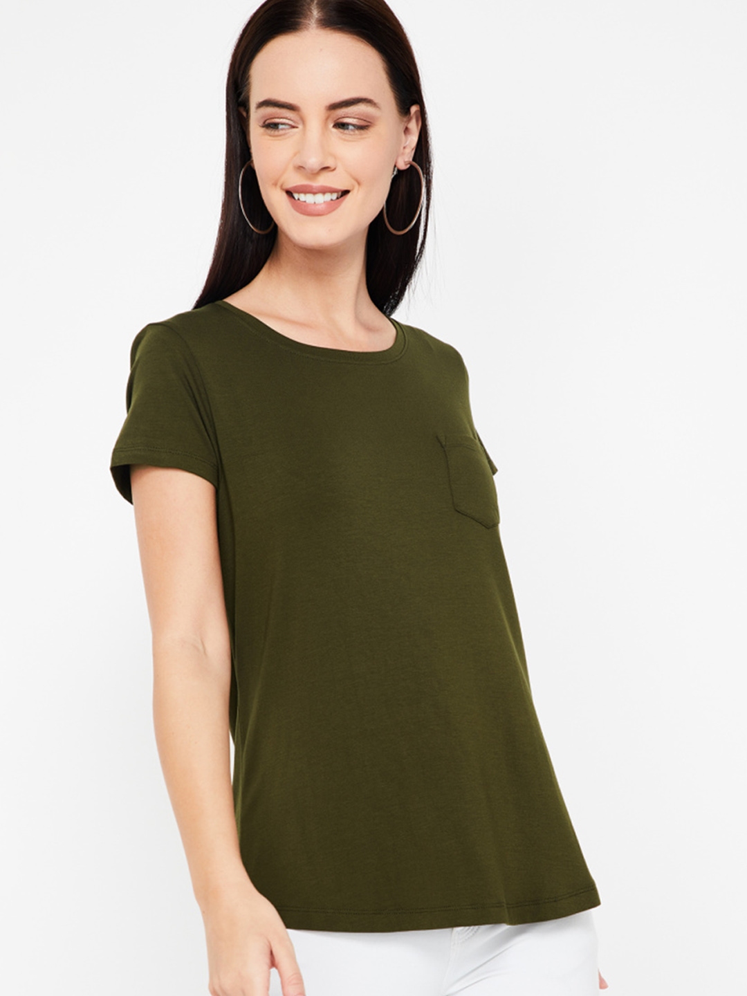 olive green tops womens