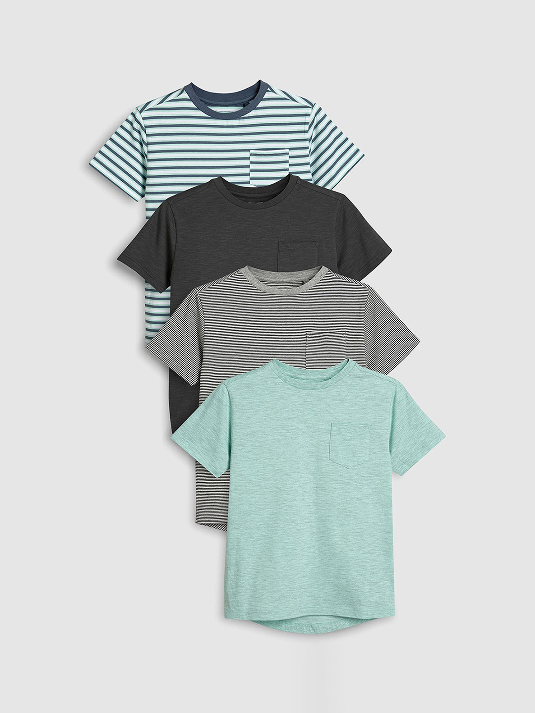 Buy Next Boys Pack Of 4 Solid Round Neck T Shirts Tshirts for Boys