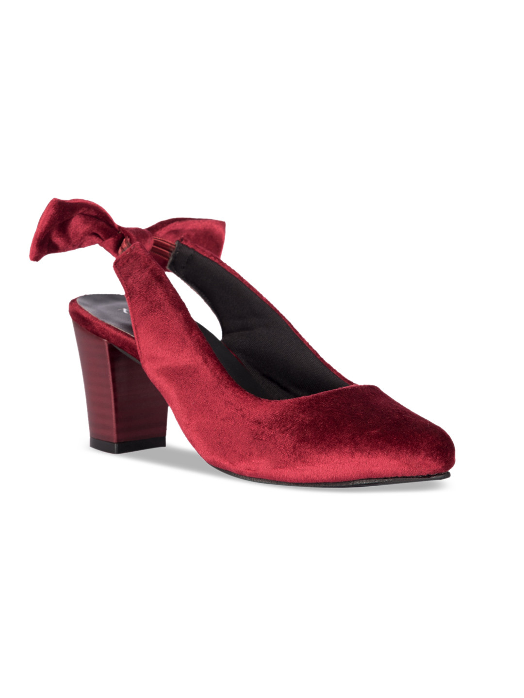 Buy Kraft Cellar Women Maroon Solid Pumps Heels for Women 10287549