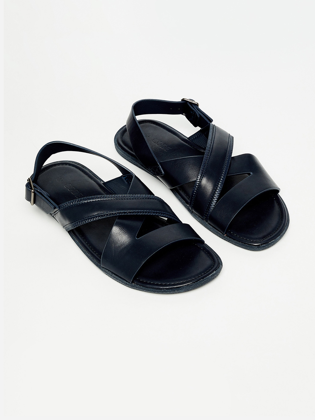 Buy CODE By Lifestyle Men Navy Blue Sandals - Sandals for Men 10299891 ...