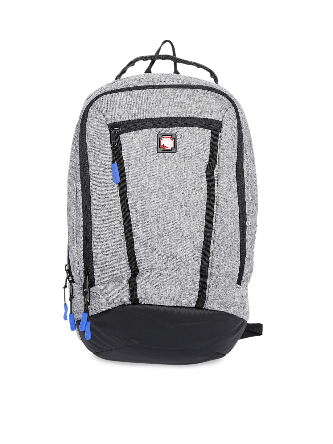 Buy SWISS BRAND Unisex Calgary Grey Solid Backpack - Backpacks for ...