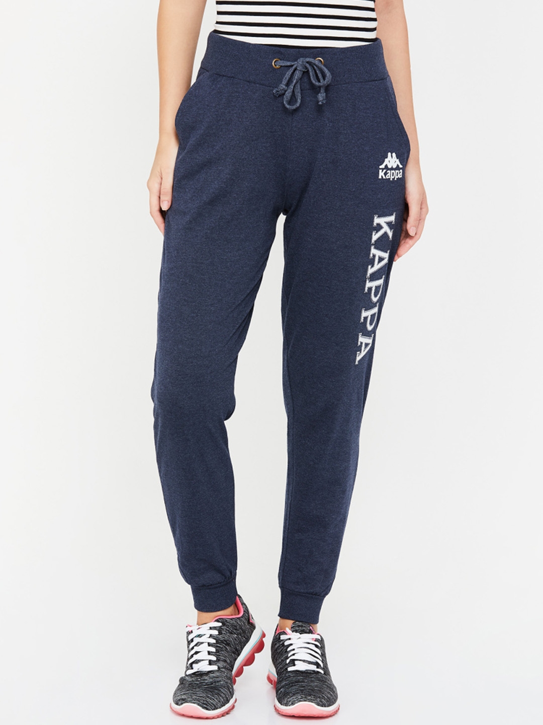 kappa navy blue joggers