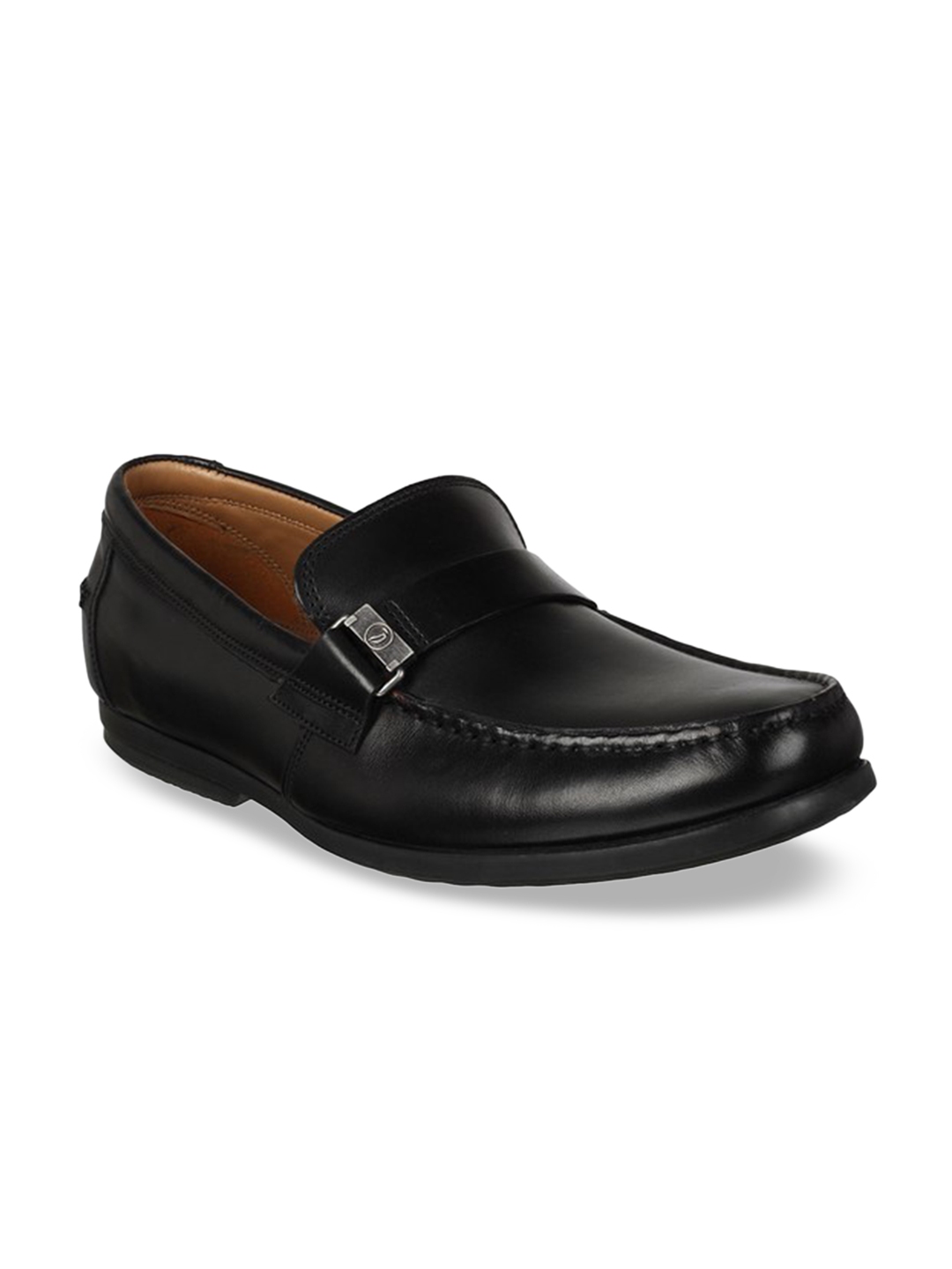 clarks mens black leather shoes