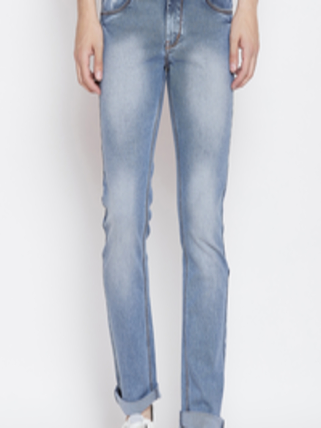 Buy Duke Men Blue Slim Fit Mid Rise Clean Look Stretchable Jeans ...