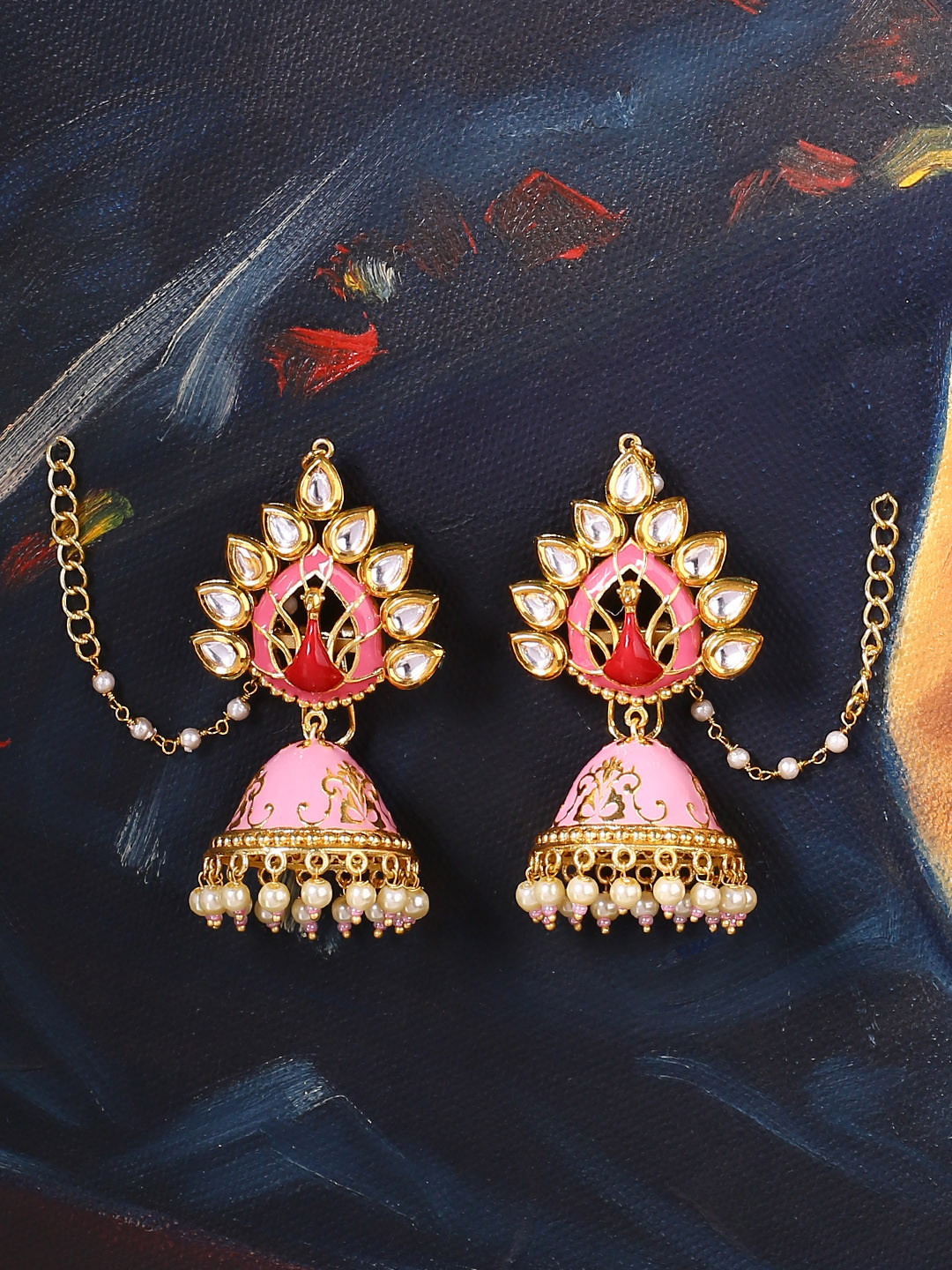 Voylla earrings jhumka clearance