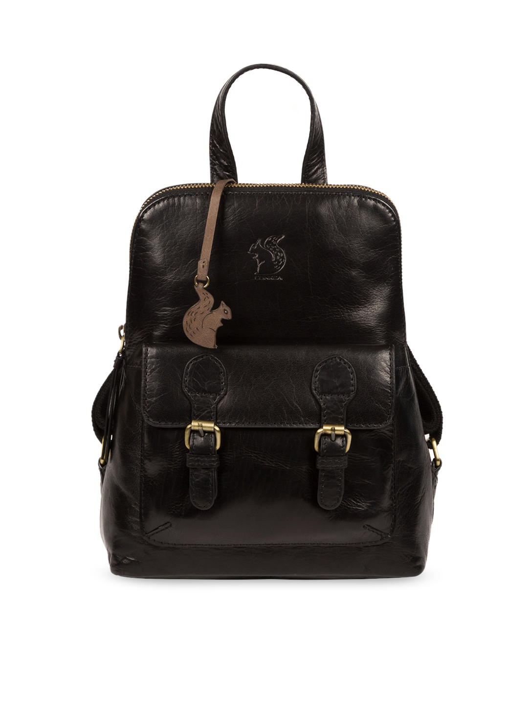 Buy PURE LUXURIES LONDON Women Black Handcrafted Genuine Leather