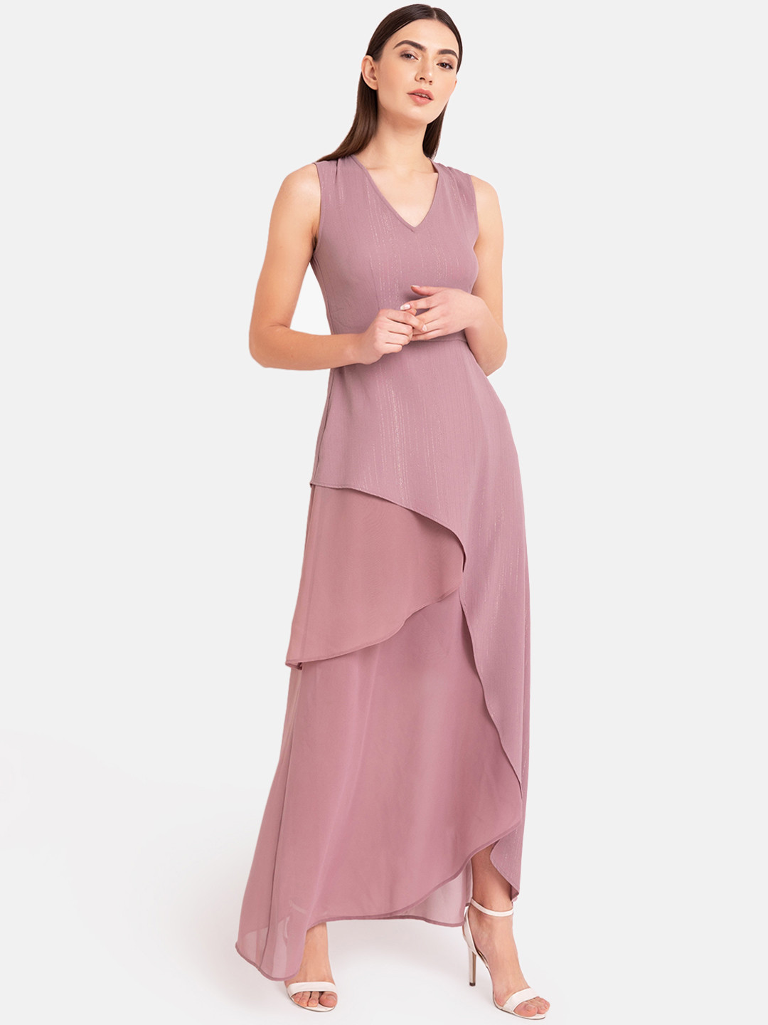 Buy Kazo Women Purple Maxi Dress Dresses for Women 10343245 Myntra
