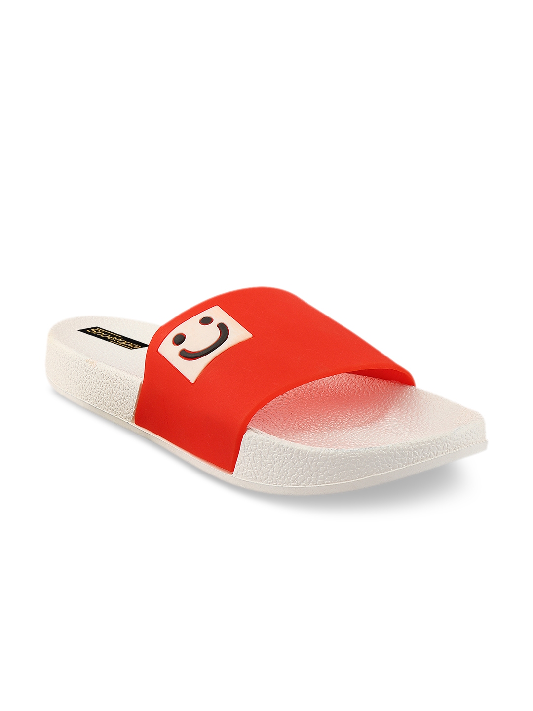 red flat slides