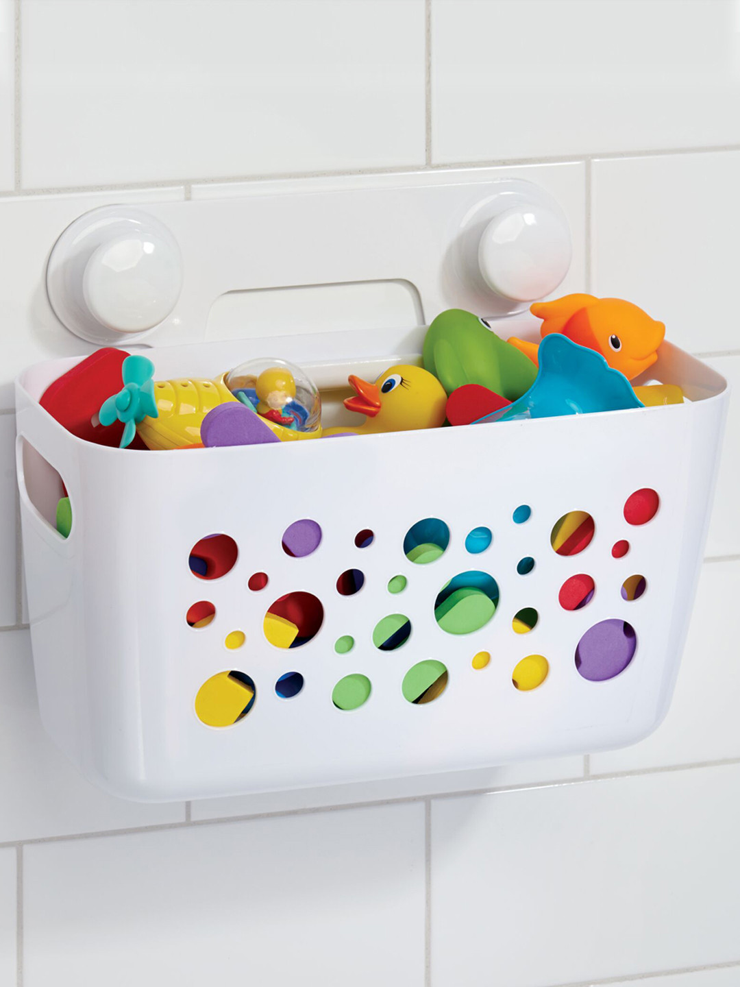 Buy INTERDESIGN White Suction Cup Bathroom Caddy Bathroom Accessories