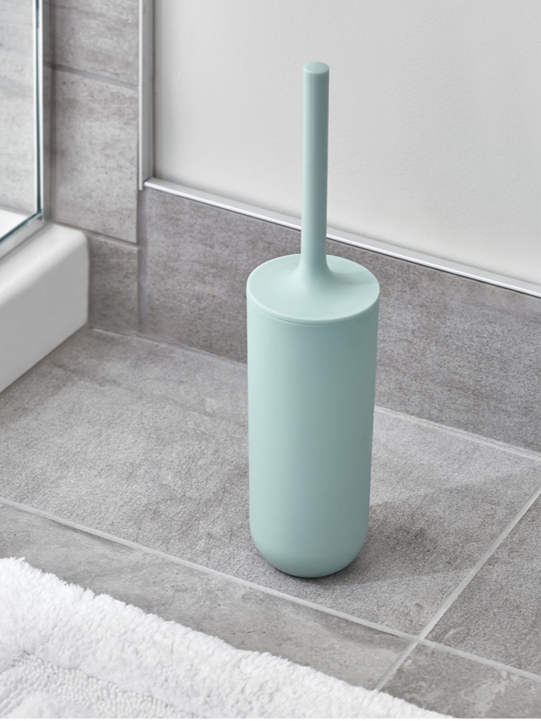 Buy INTERDESIGN Blue Plastic Toilet Brush Holder Bathroom Accessories