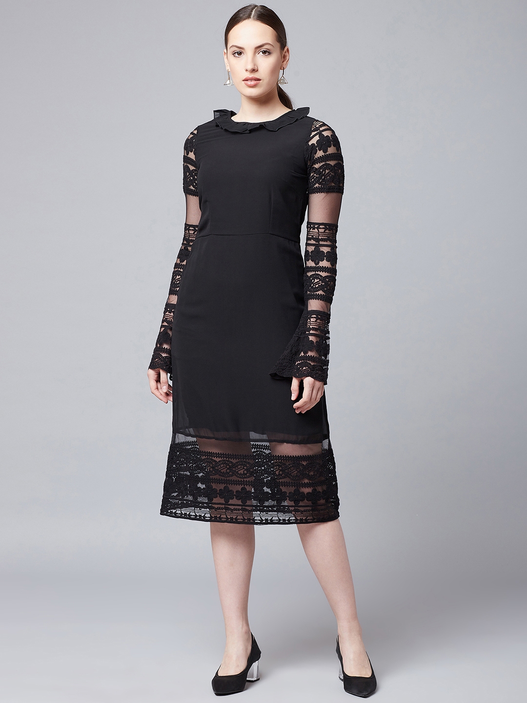 Buy Athena Women Black Sheath Dress Dresses for Women