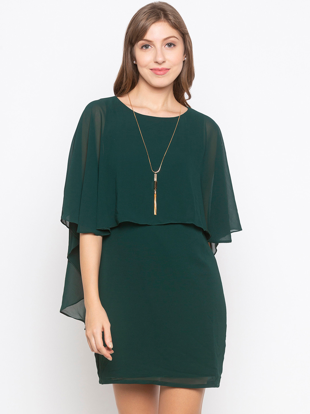 Buy Iti Women Green Solid Sheath Dress Dresses for Women 10213601