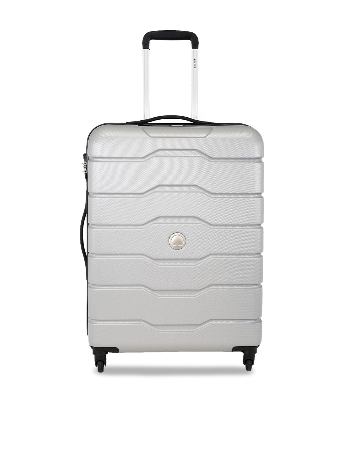 Buy DELSEY Grey Solid Accra Hard Sided Large Trolley Suitcase Trolley