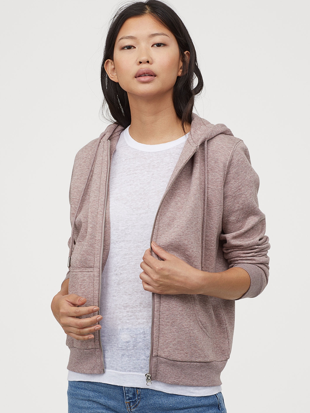 ladies zip front sweatshirts