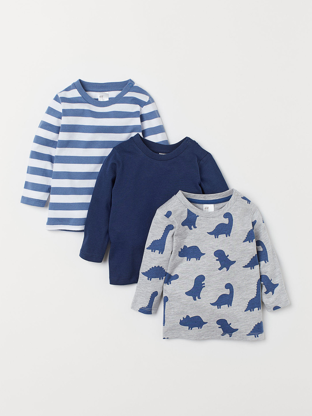 Buy H&M Boys 3 Pack Long Sleeve Jersey Tops Sweatshirts for Boys