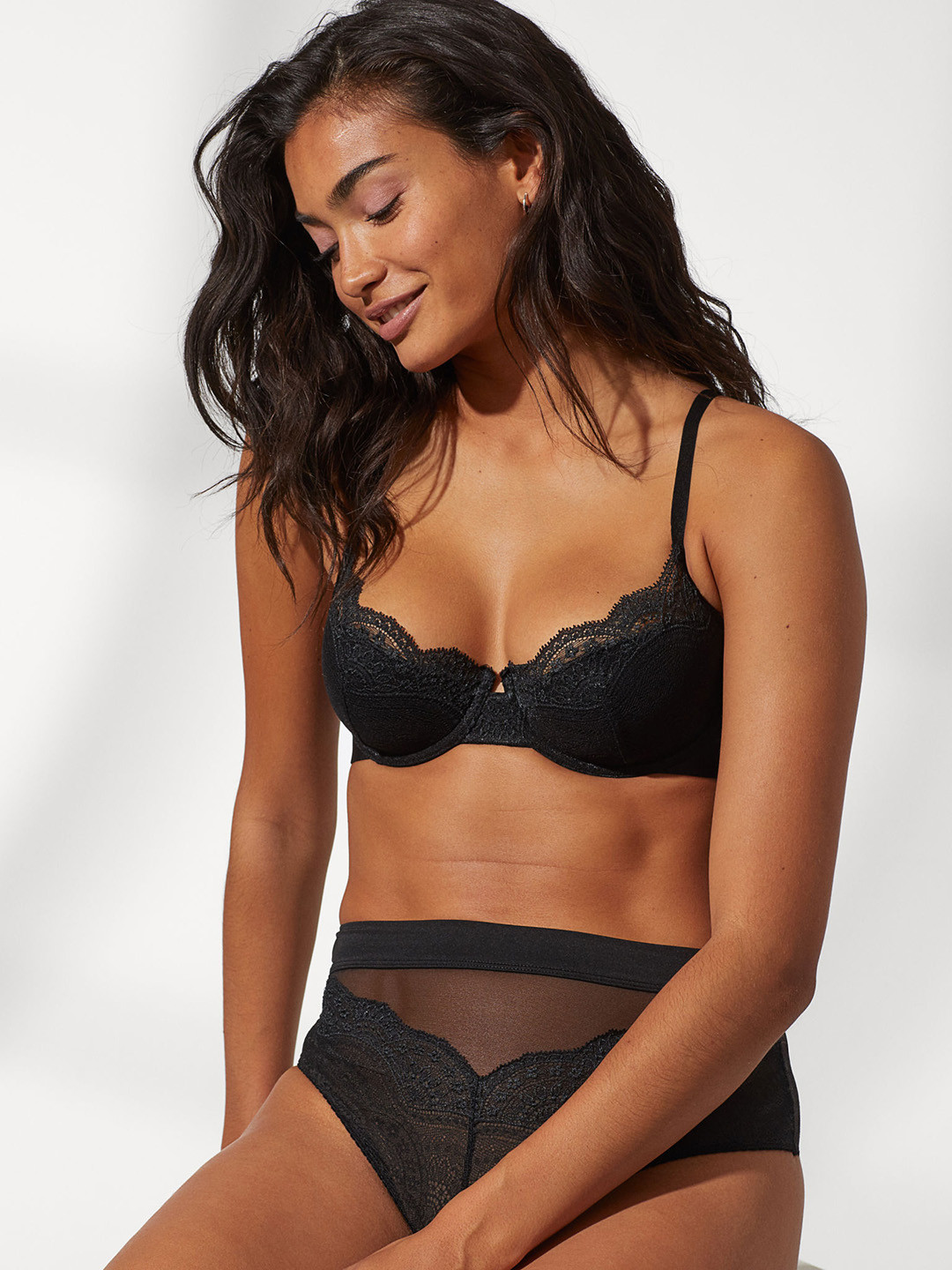 Buy H&M Black Lace Bra Bra for Women 10435328 Myntra