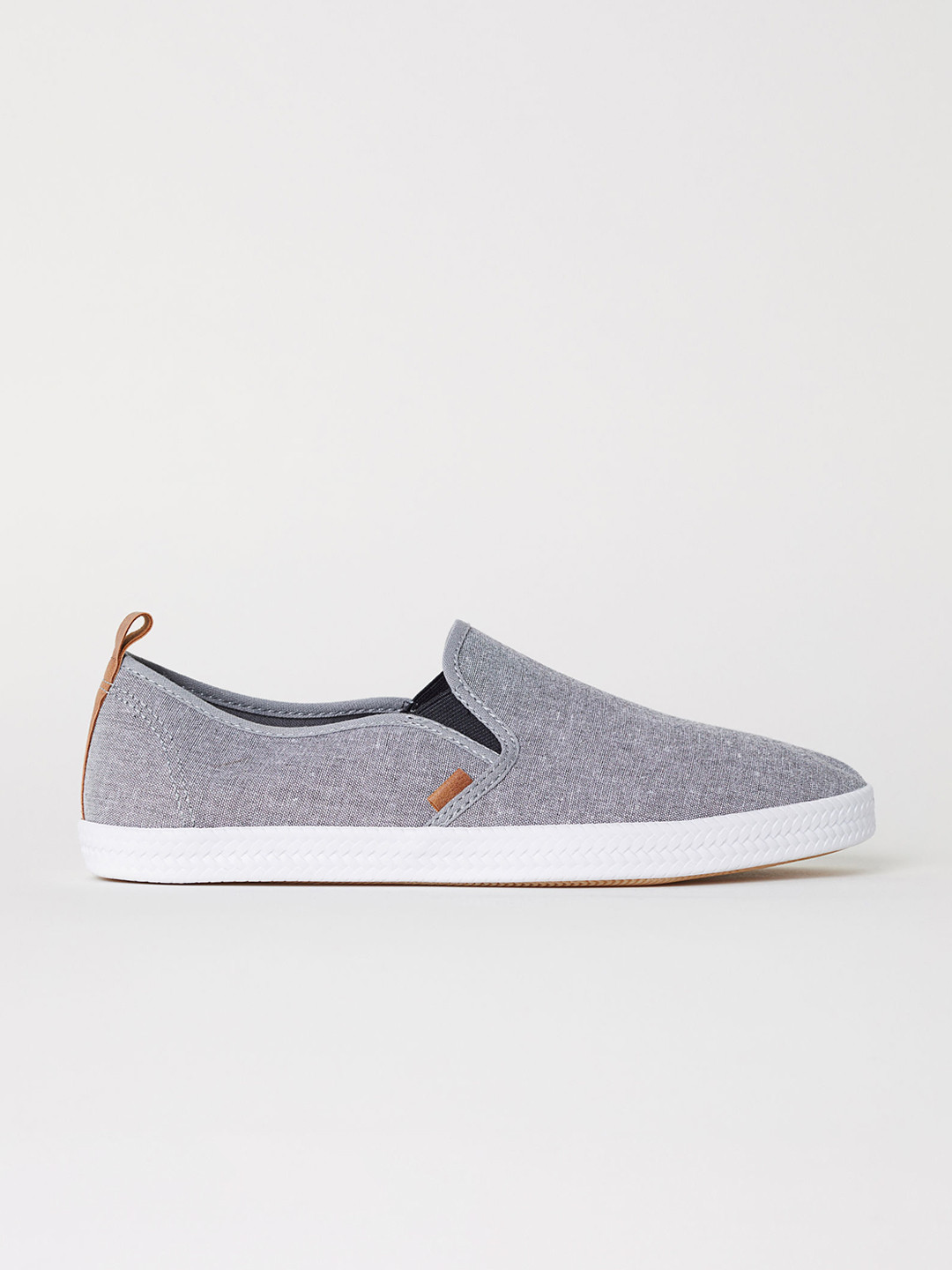 Buy H&amp;M Men Grey Slip On Trainers Casual Shoes for Men