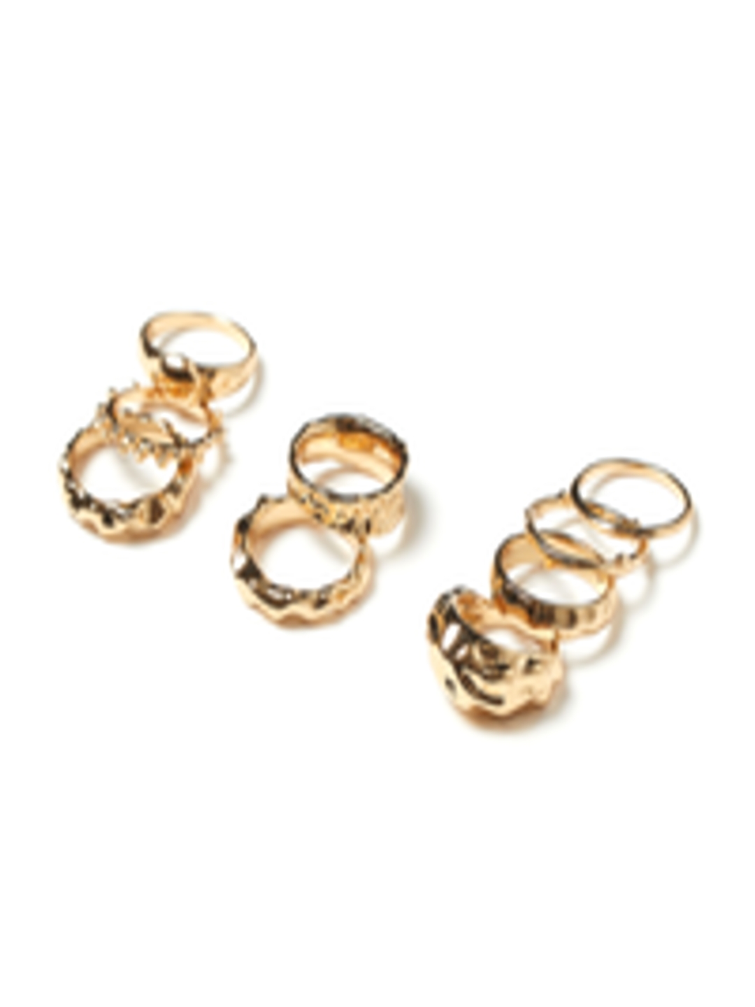 Buy H&M Women Gold Toned 9 Pack Rings - Ring for Women 10436114 | Myntra
