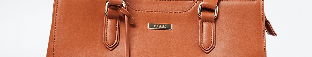 Buy CODE By Lifestyle Tan Solid Handheld Bag - Handbags for Women ...