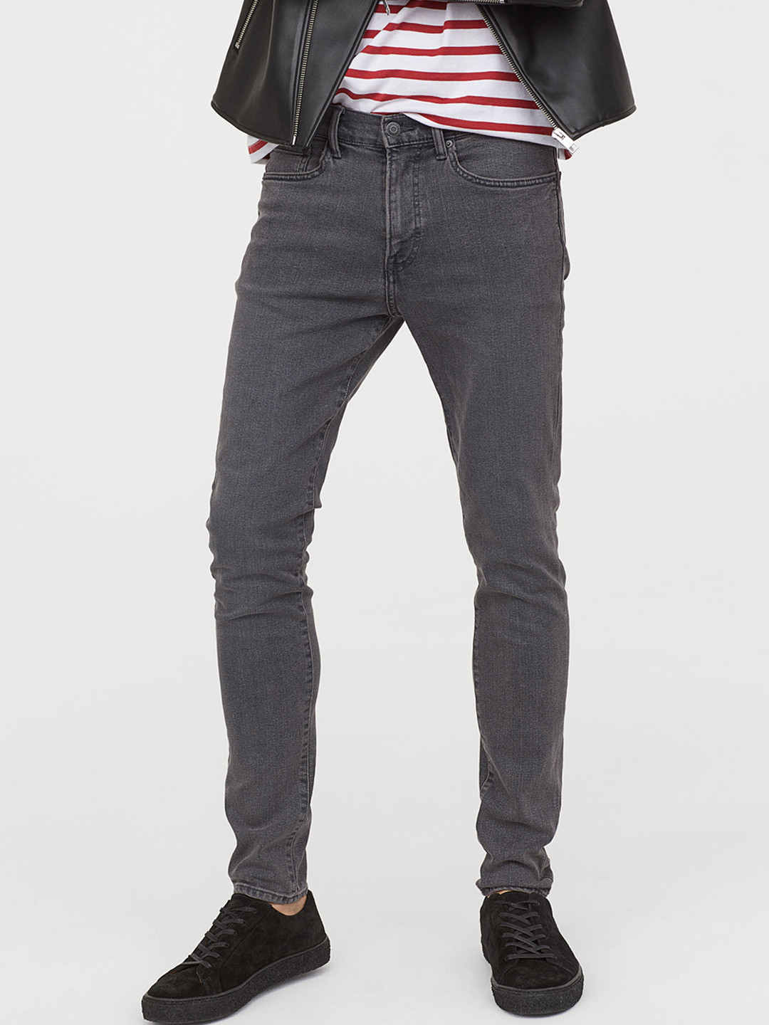 Buy H&M Men Grey Skinny Jeans Jeans for Men 10432550 Myntra