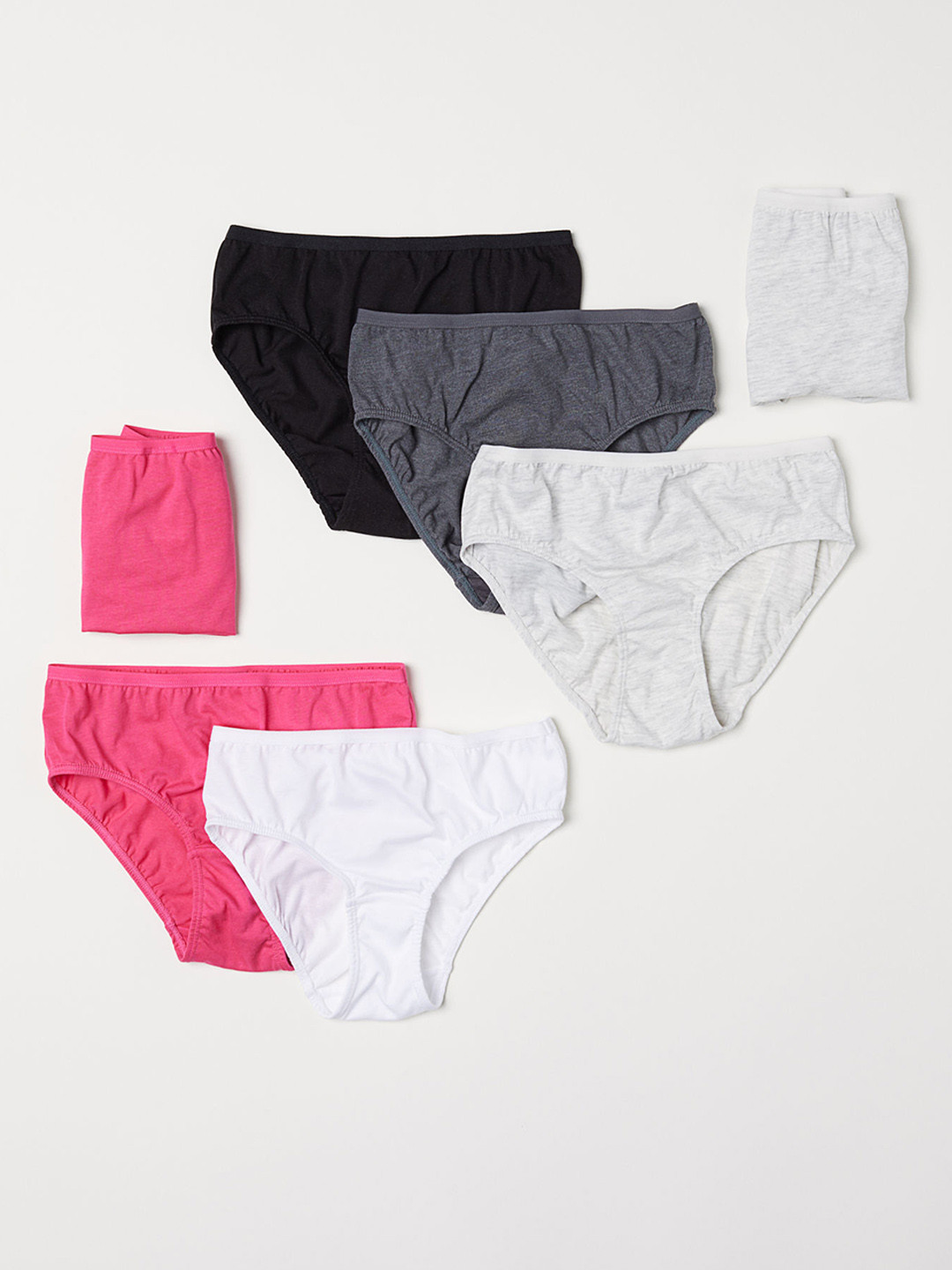 Buy H&M Girls Solid 7 Pack Cotton Briefs Briefs for Girls 10442026