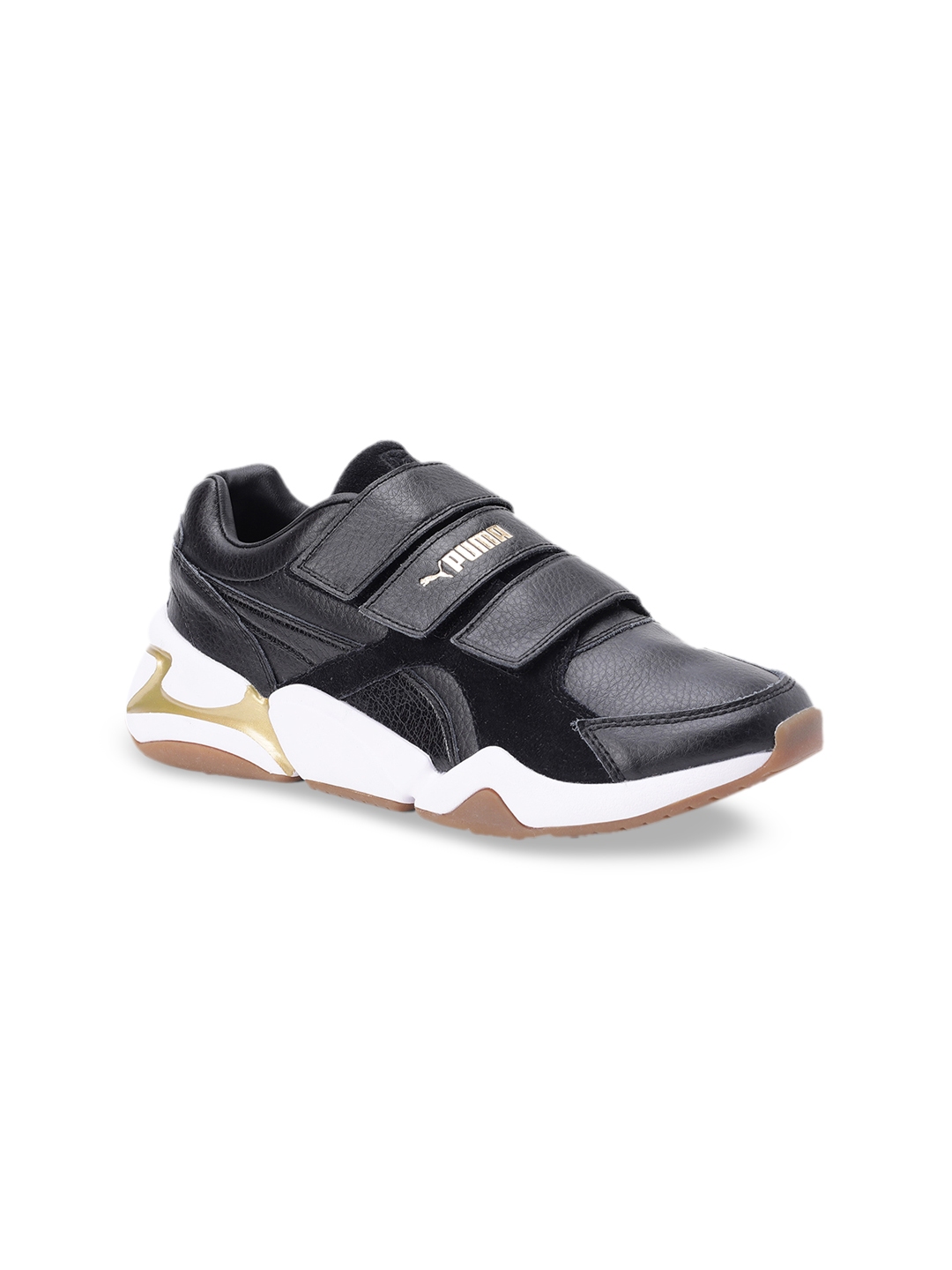 Buy Puma Women Black Slip On Leather Nova V Leather Wn's Sneakers