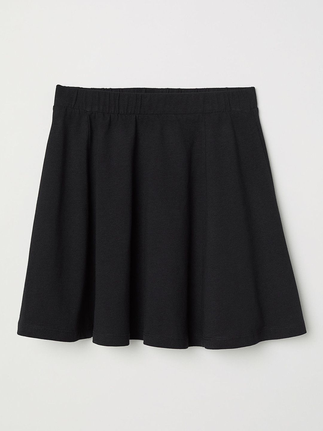 Buy H&M Girls Black Solid A Line Mini Jersey Skirt Skirts for Girls