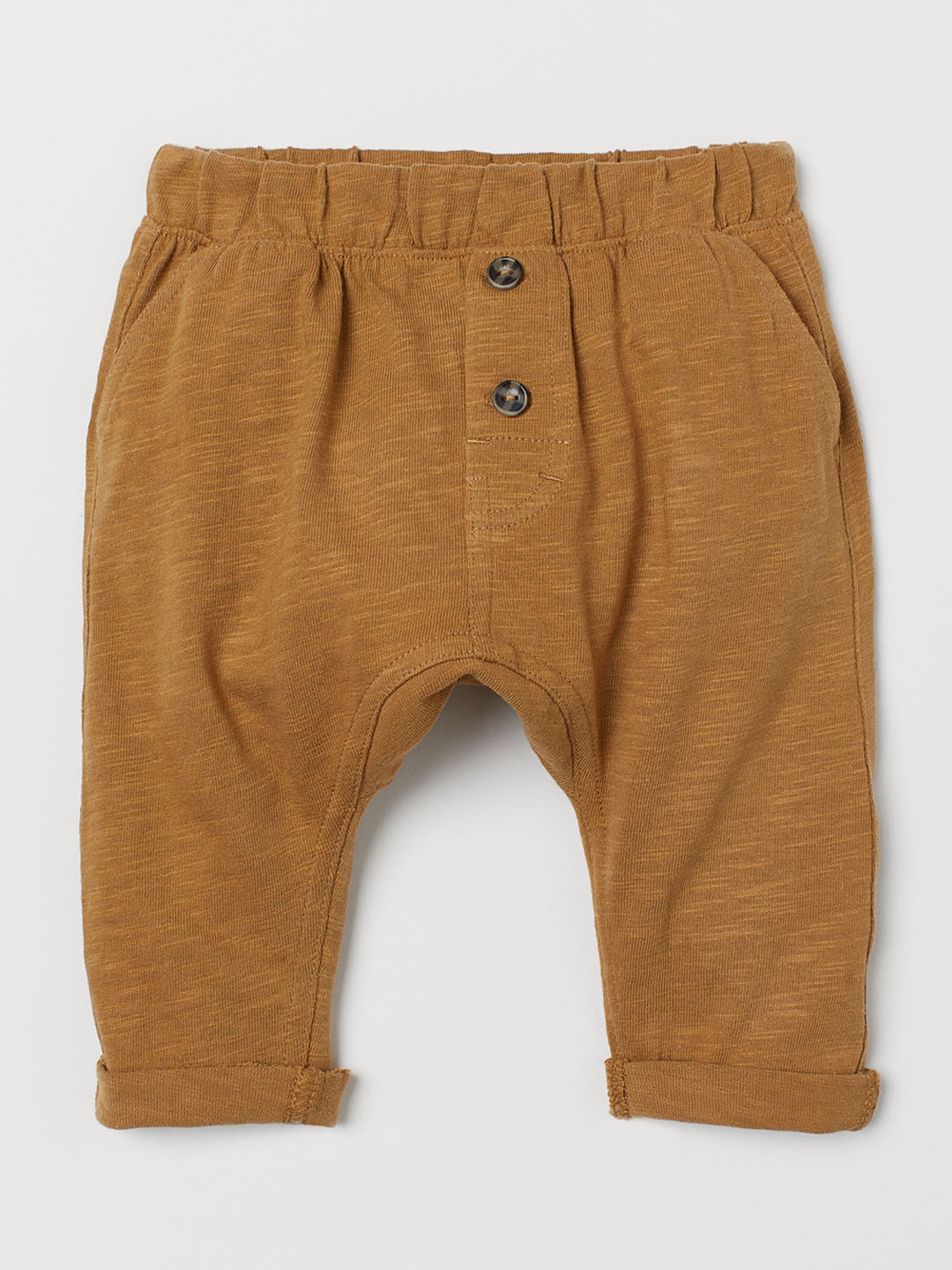 red baby trousers