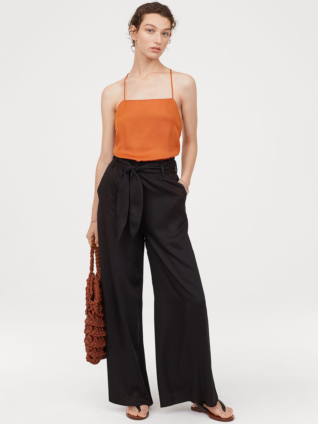 black formal pants h&m