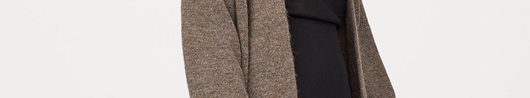 Buy H&M Women Brown Long Cardigan - Sweaters for Women 10458160 | Myntra