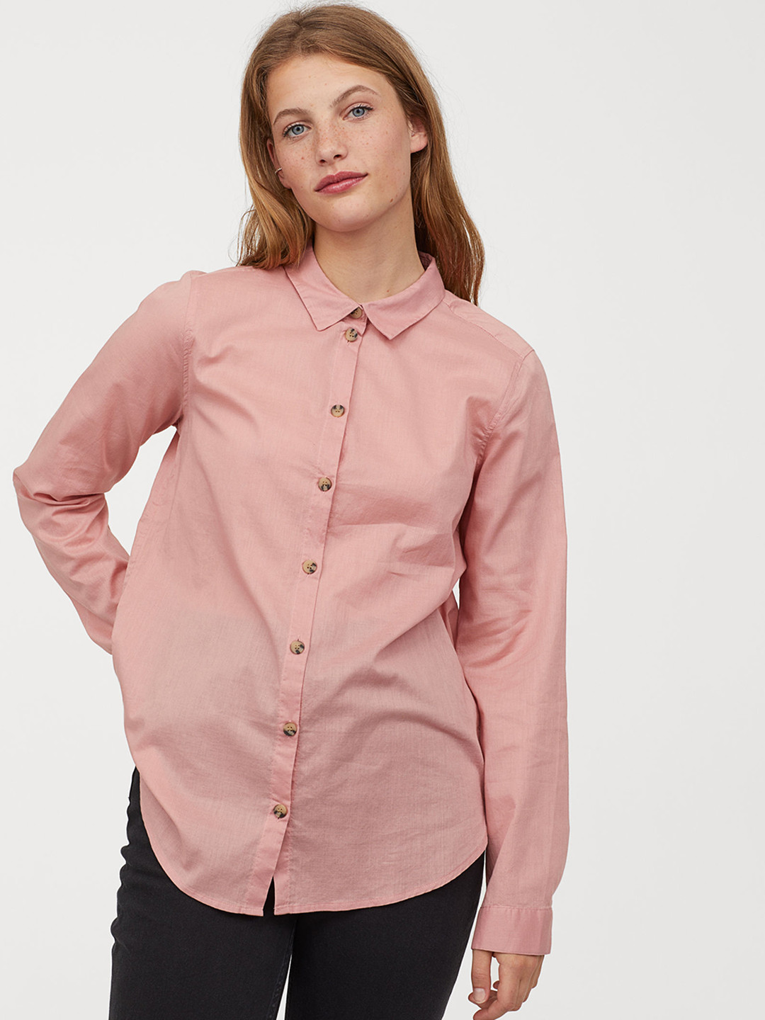 Buy H&M Women Solid Cotton Shirt Shirts for Women 10458244 Myntra