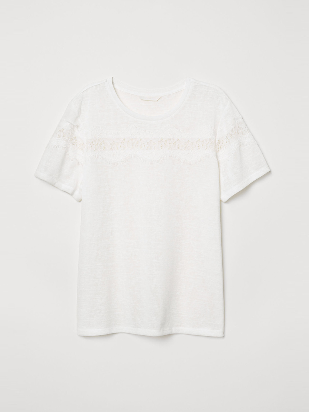 Buy H&M Women T Shirt With Lace Tshirts for Women 10468584 Myntra