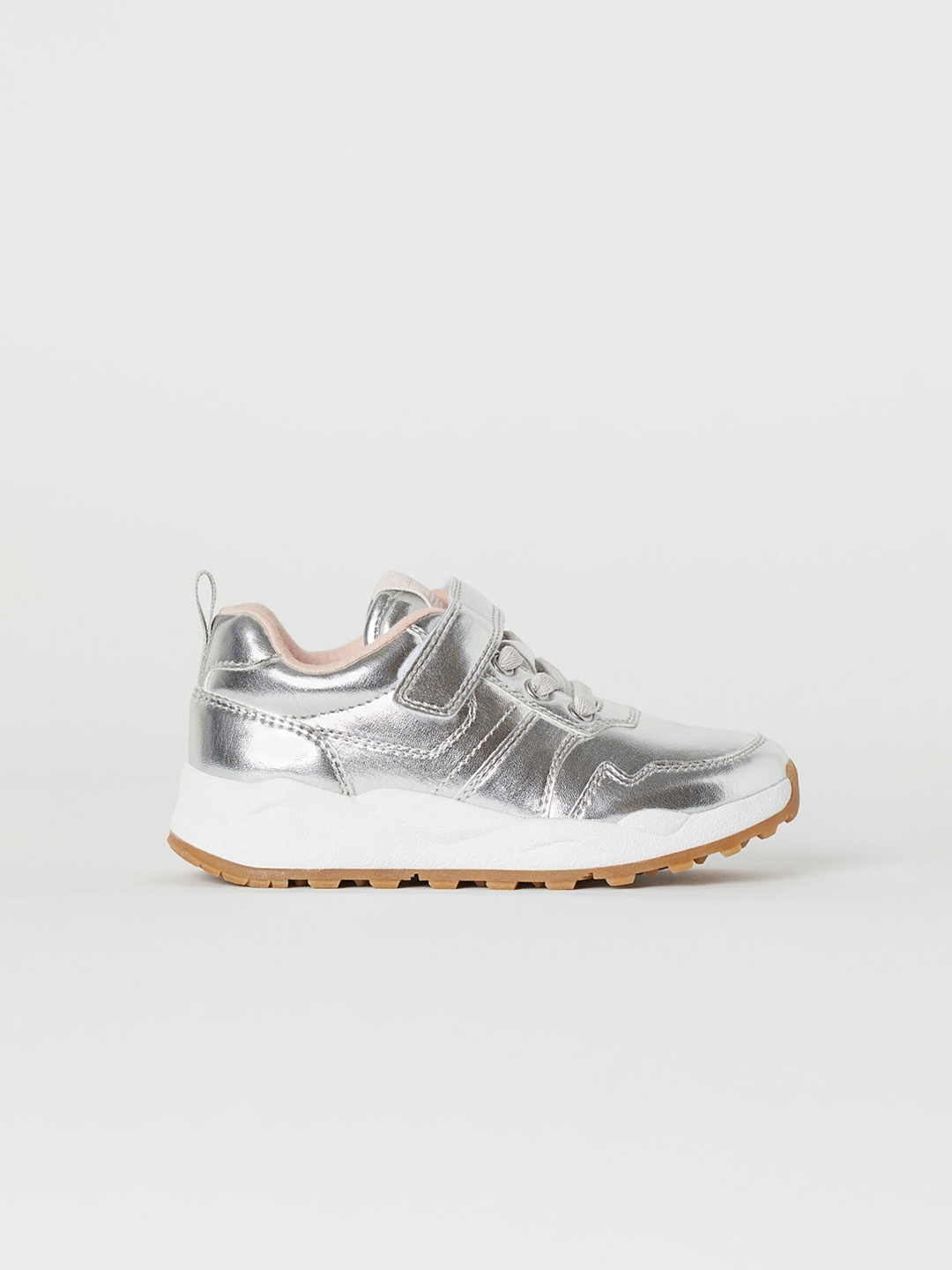 m&s silver trainers