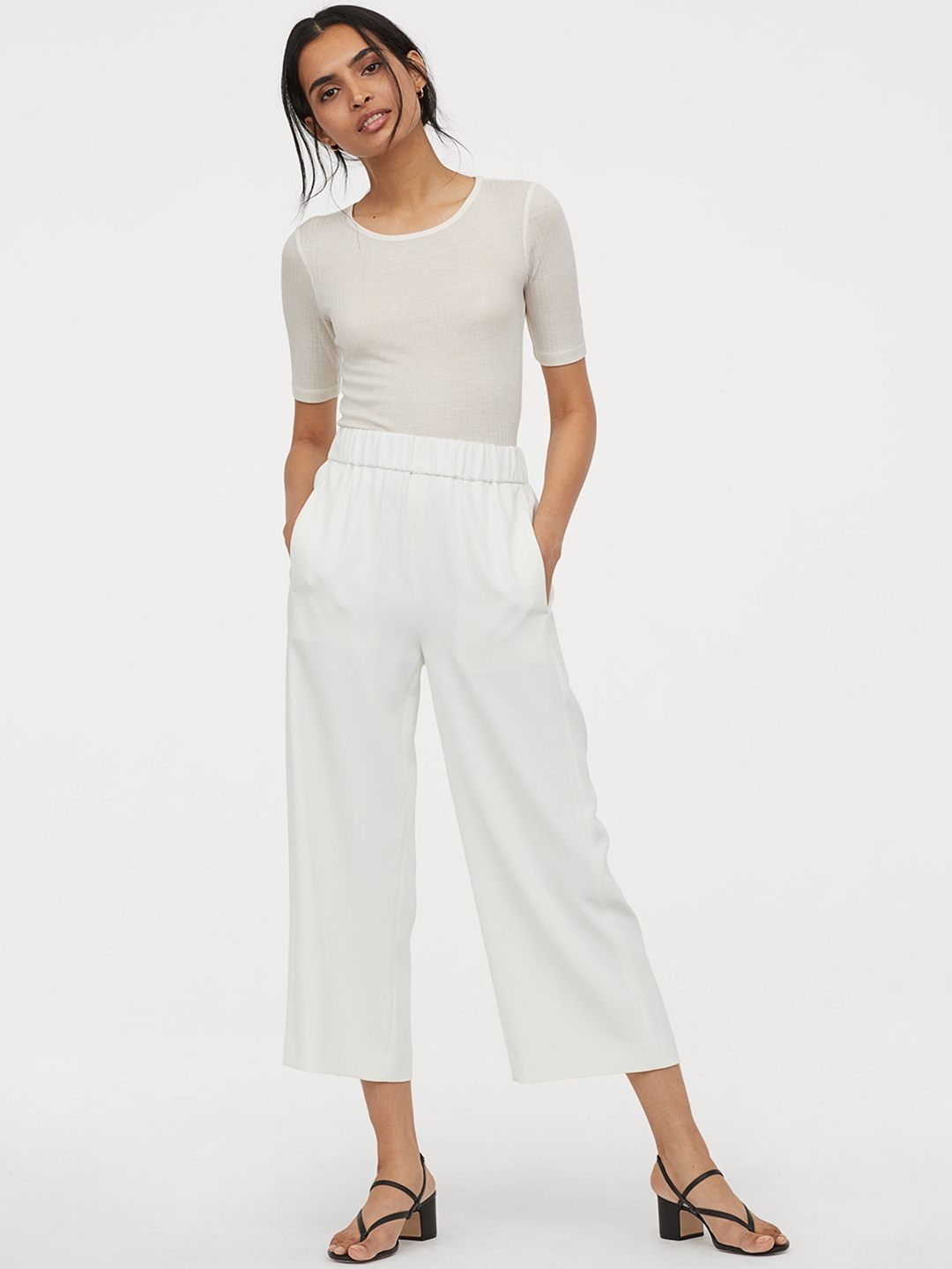 white pants h&m