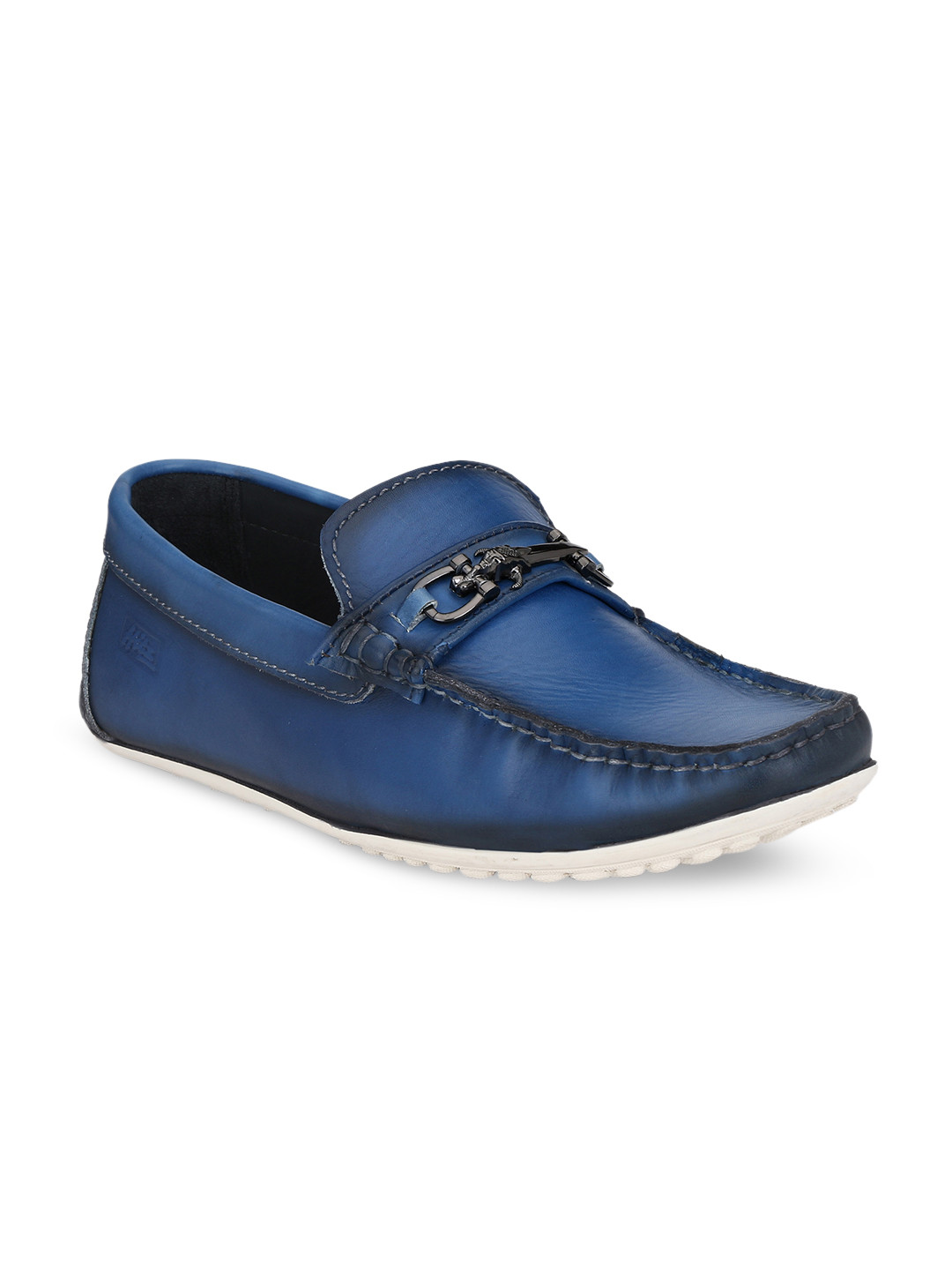 Buy Hitz Men Blue Leather Loafers Casual Shoes for Men 10466264 Myntra