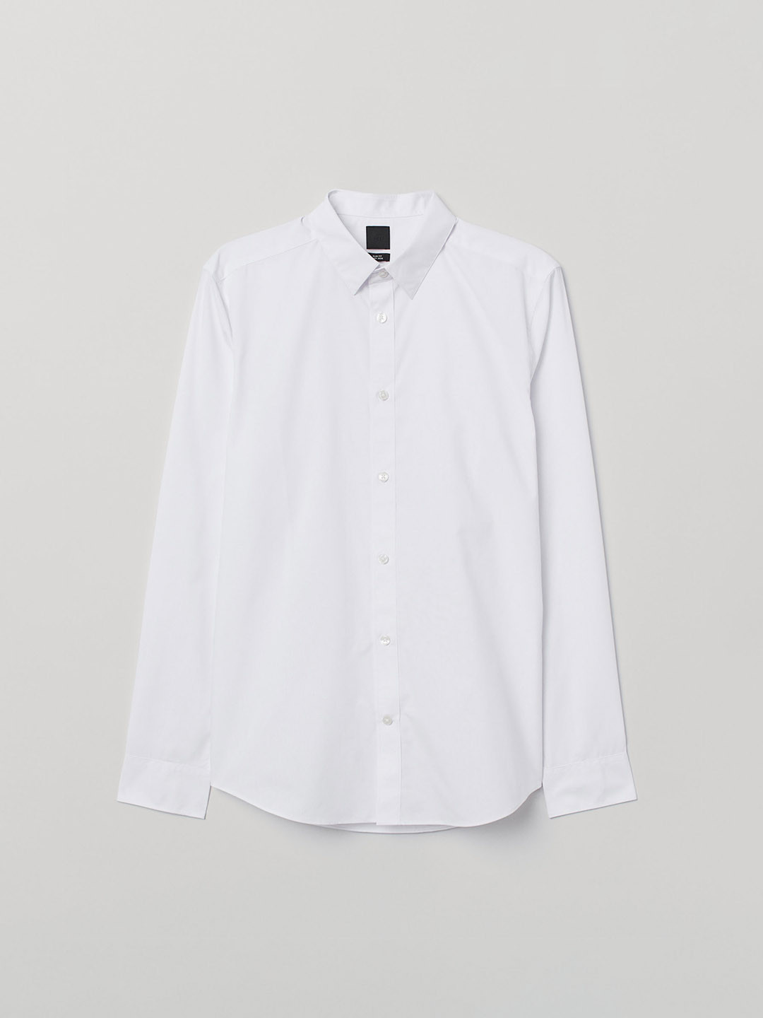 Buy H&M Men White Solid Easy Iron Shirt Slim Fit Shirts for Men 10468334 Myntra
