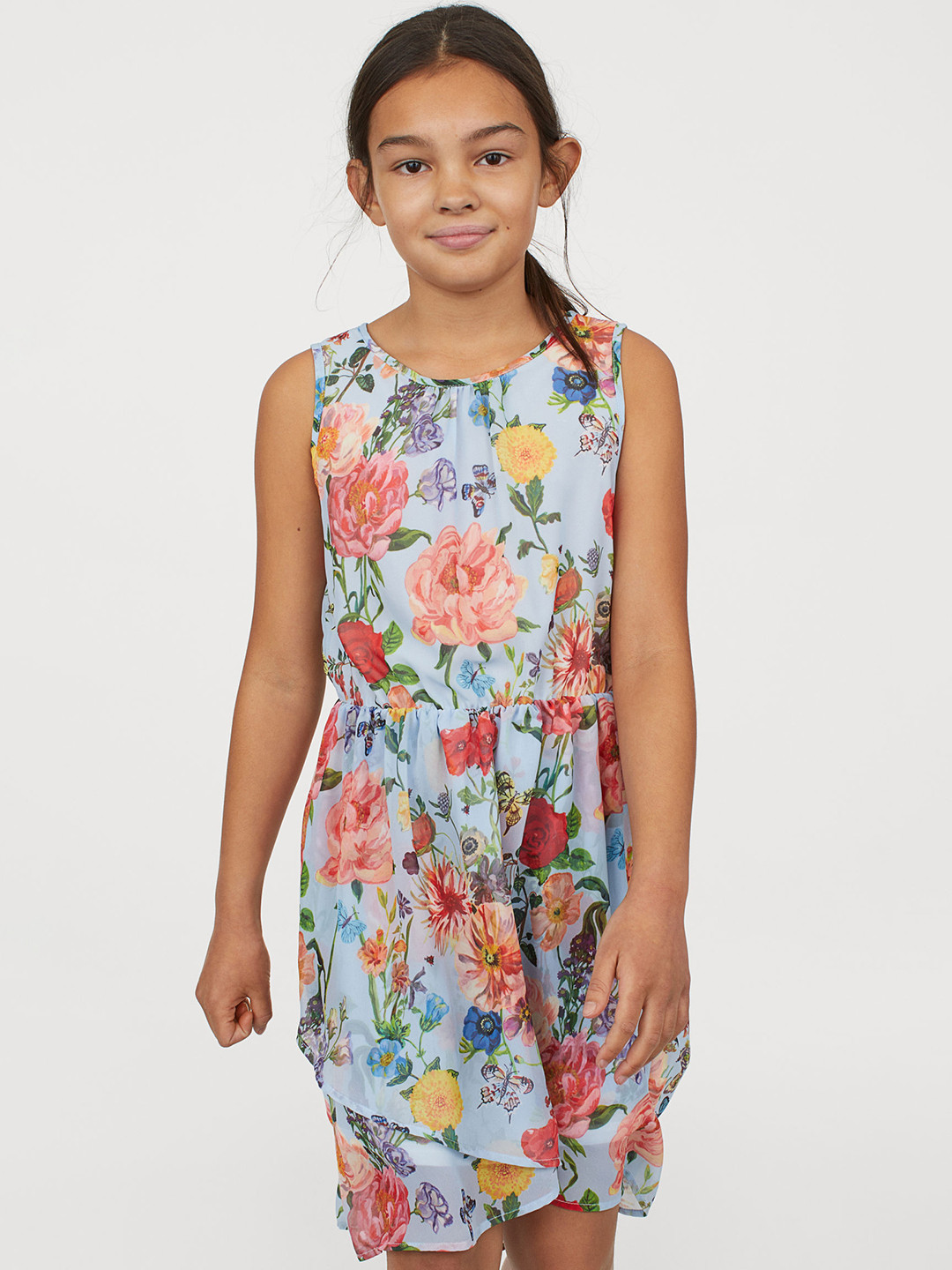 Buy H&M Girls Blue Printed Patterned Dress Dresses for Girls 10468056
