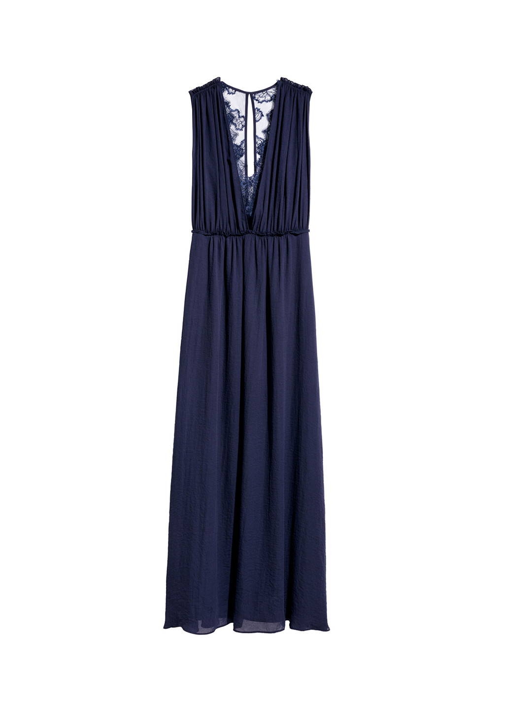 Buy H&M Women Navy Blue Solid Long Dress Dresses for Women 10468246 Myntra