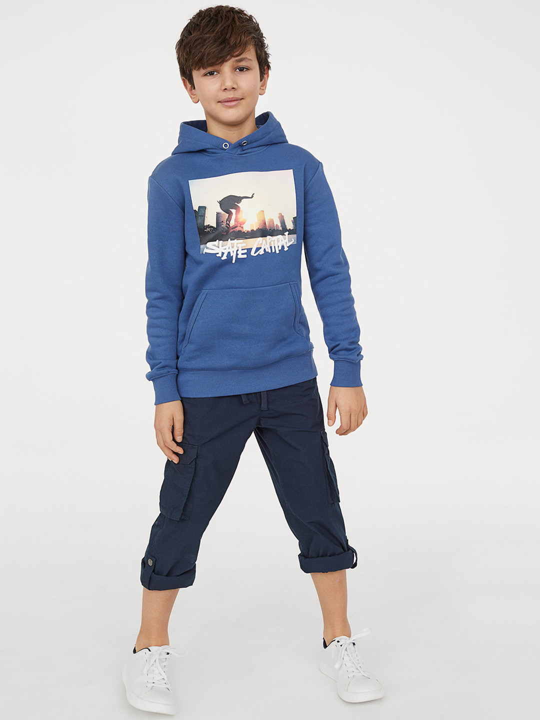Buy H&M Boys Blue Cargo Trousers Trousers for Boys 10470004 Myntra