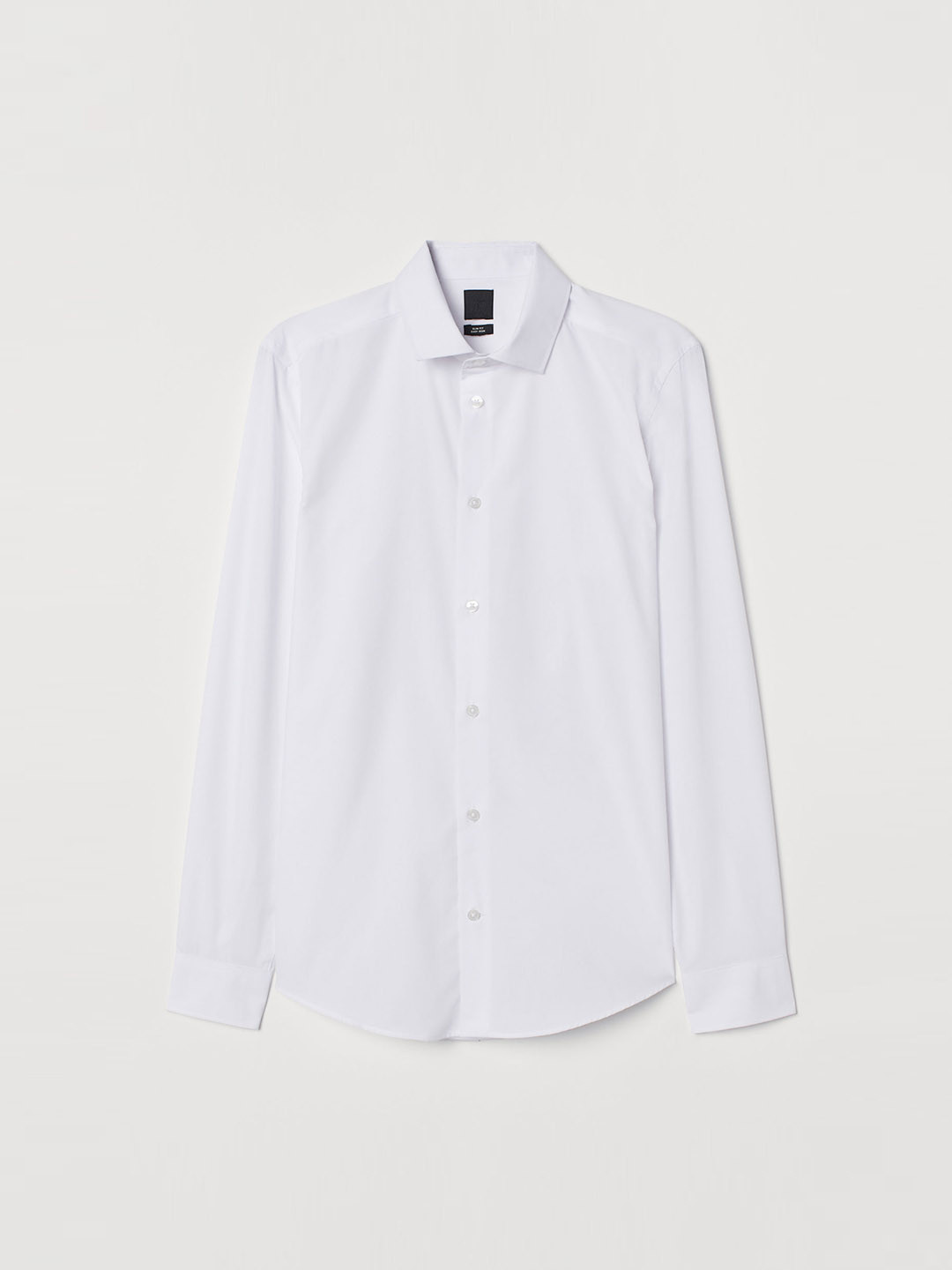 Buy H&M Men White Solid Easy Iron Shirt Slim Fit Shirts for Men