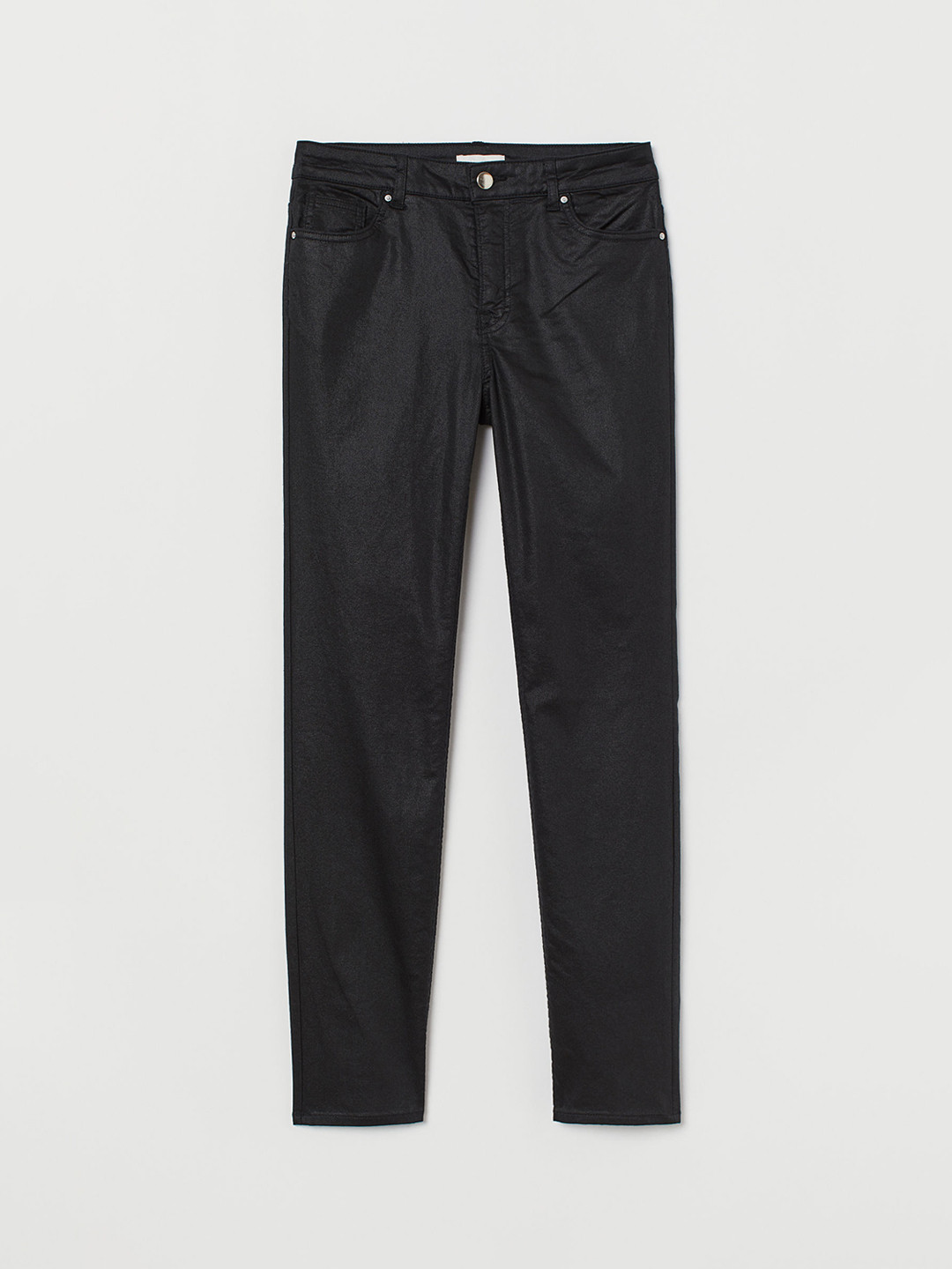 Buy H&M Women Black Solid Superstretch Trousers Trousers for Women