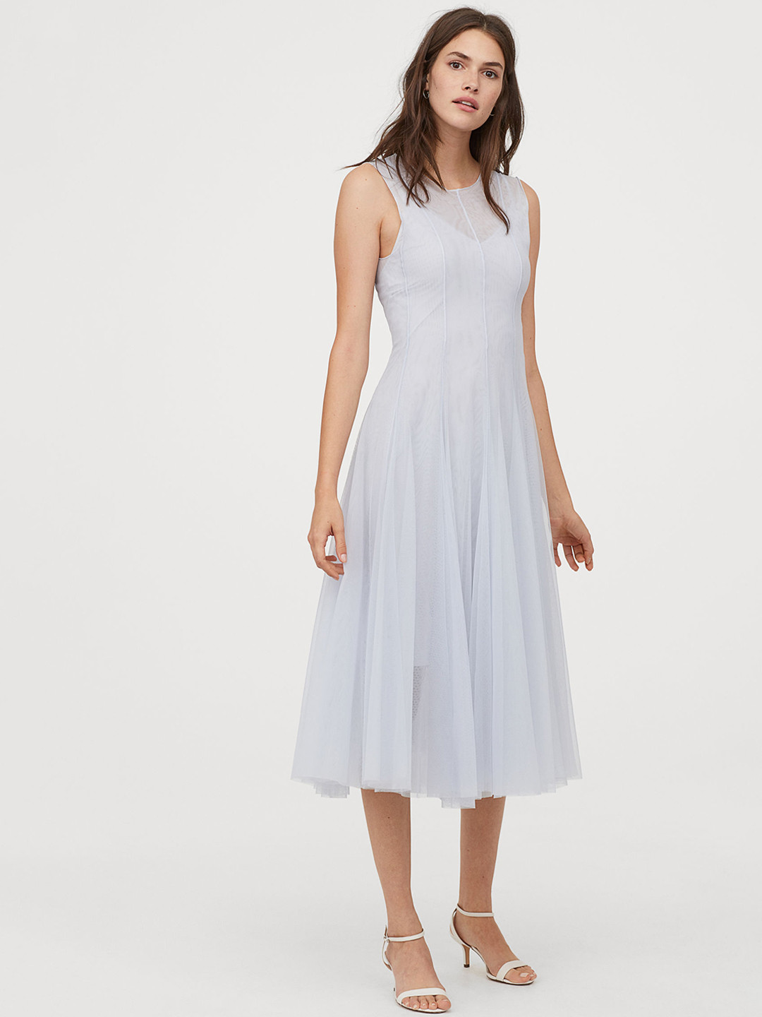 Buy H&M Women Blue Solid Tulle Dress Dresses for Women 10476806 Myntra