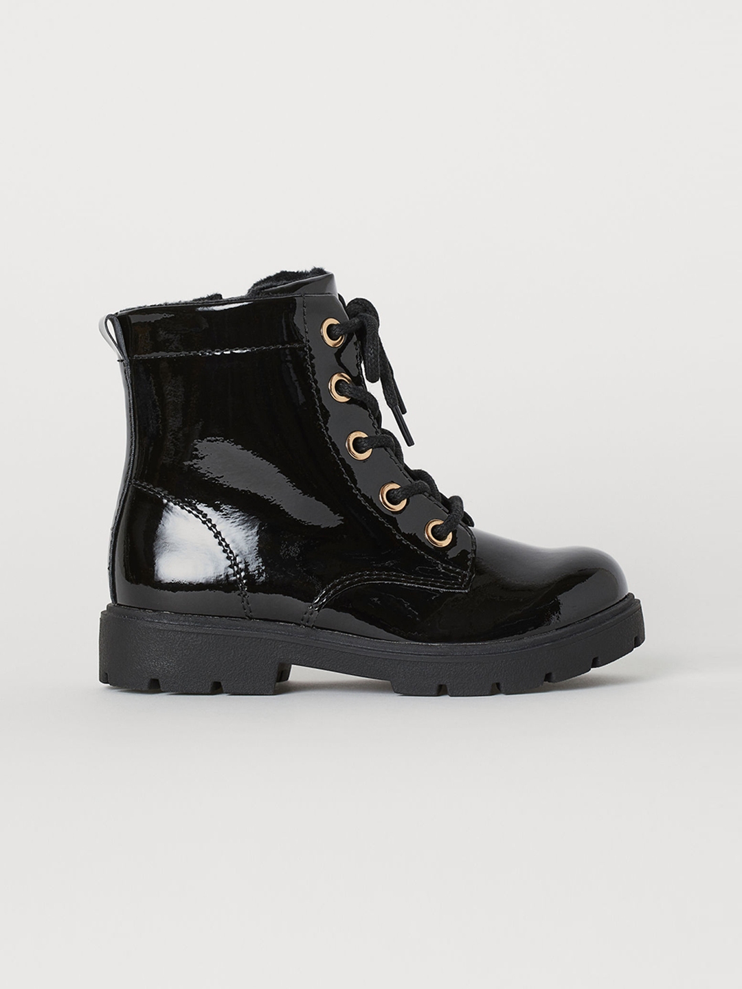Buy H&M Girls Black Solid Warm Lined Boots Boots for Girls 10477104