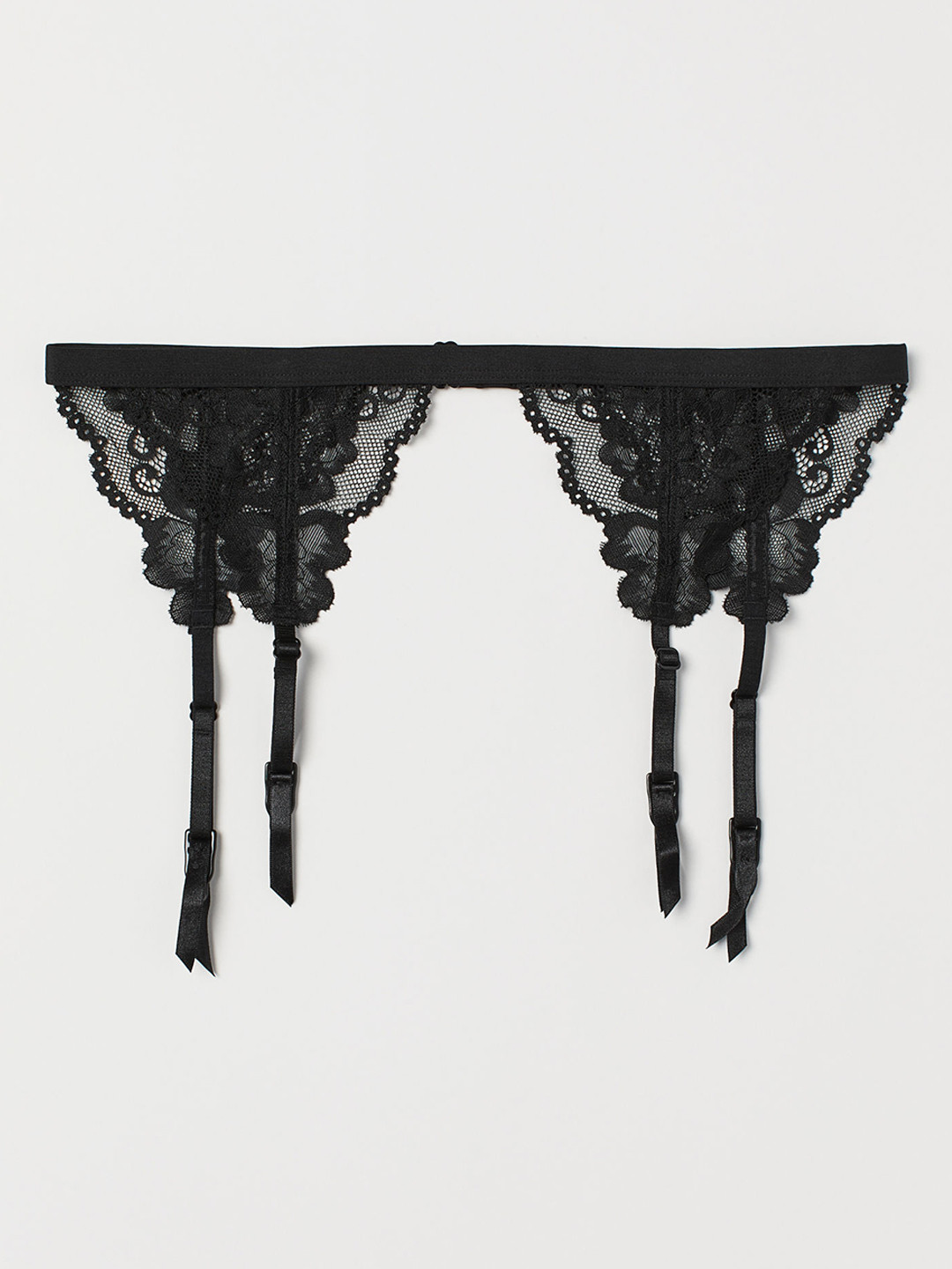 Buy H&M Women Black Lace Suspender Belt Lingerie Accessories for