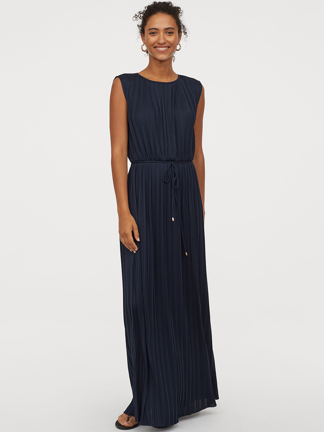 Buy H&M Women Pleated Long Dress Dresses for Women 10476802 Myntra