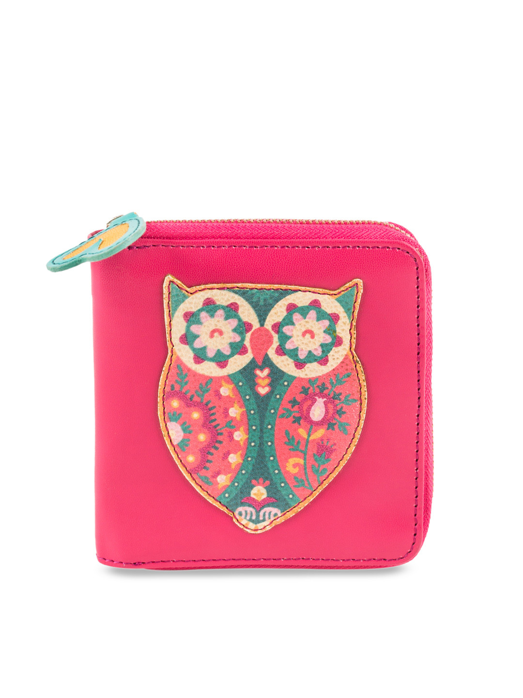 Buy Chumbak Women Pink Printed Zip Around Wallet Wallets for Women