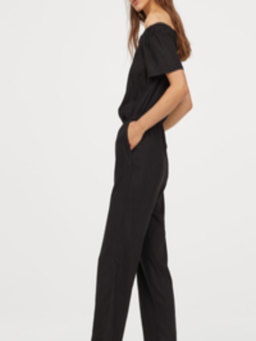 Buy H&M Women Black Linen Blend Jumpsuit - Jumpsuit for Women 10484720 ...