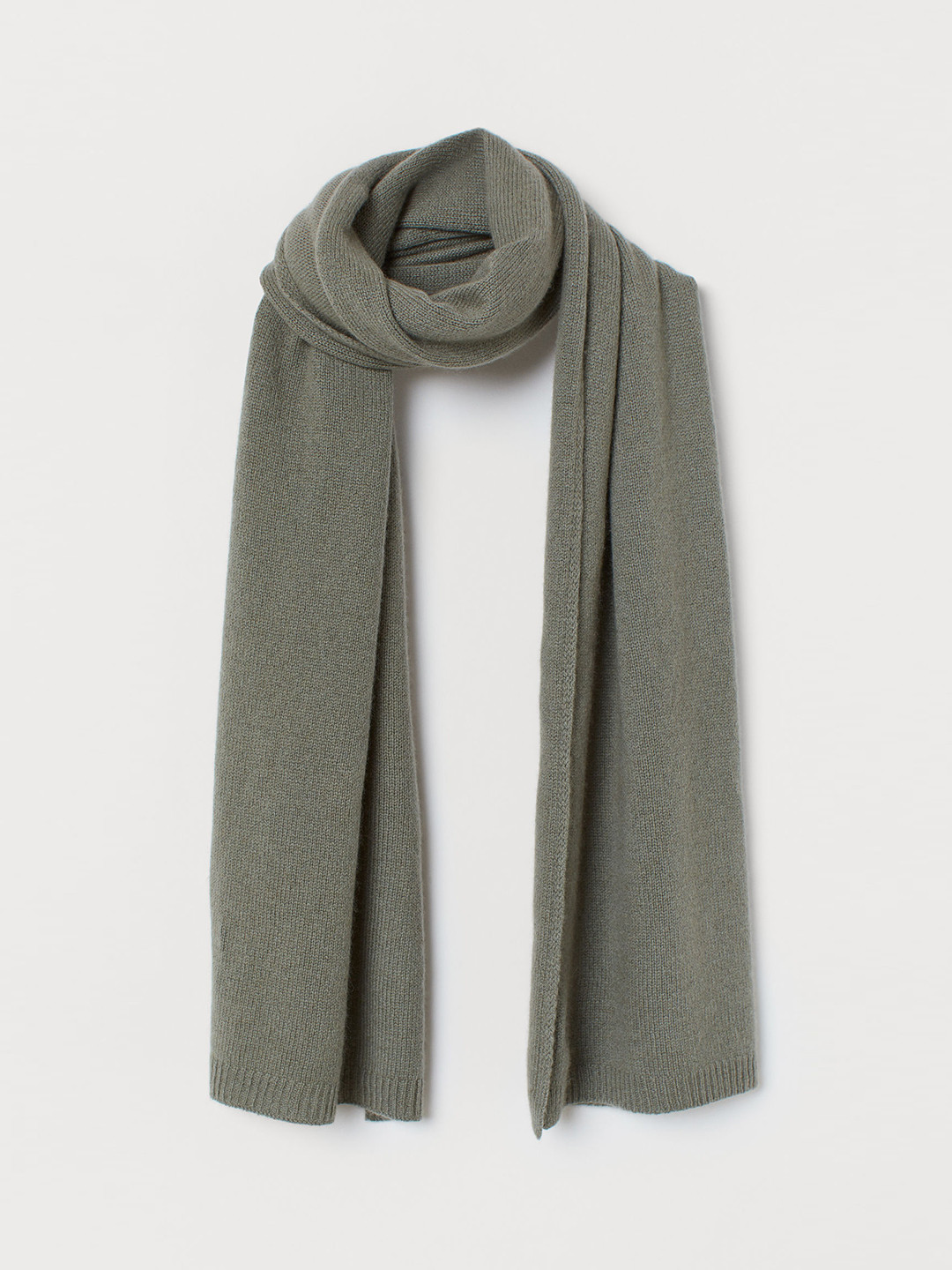 Buy H&M Women Grey Solid Cashmere Scarf Scarves for Women 10488234